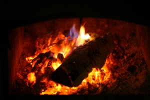 Fireplace embers by Gordon Lee